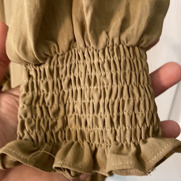 Pink Nickel Ruffled Dress with Bishop Long Sleeves size M brand new length 36” - Picture 3 of 8